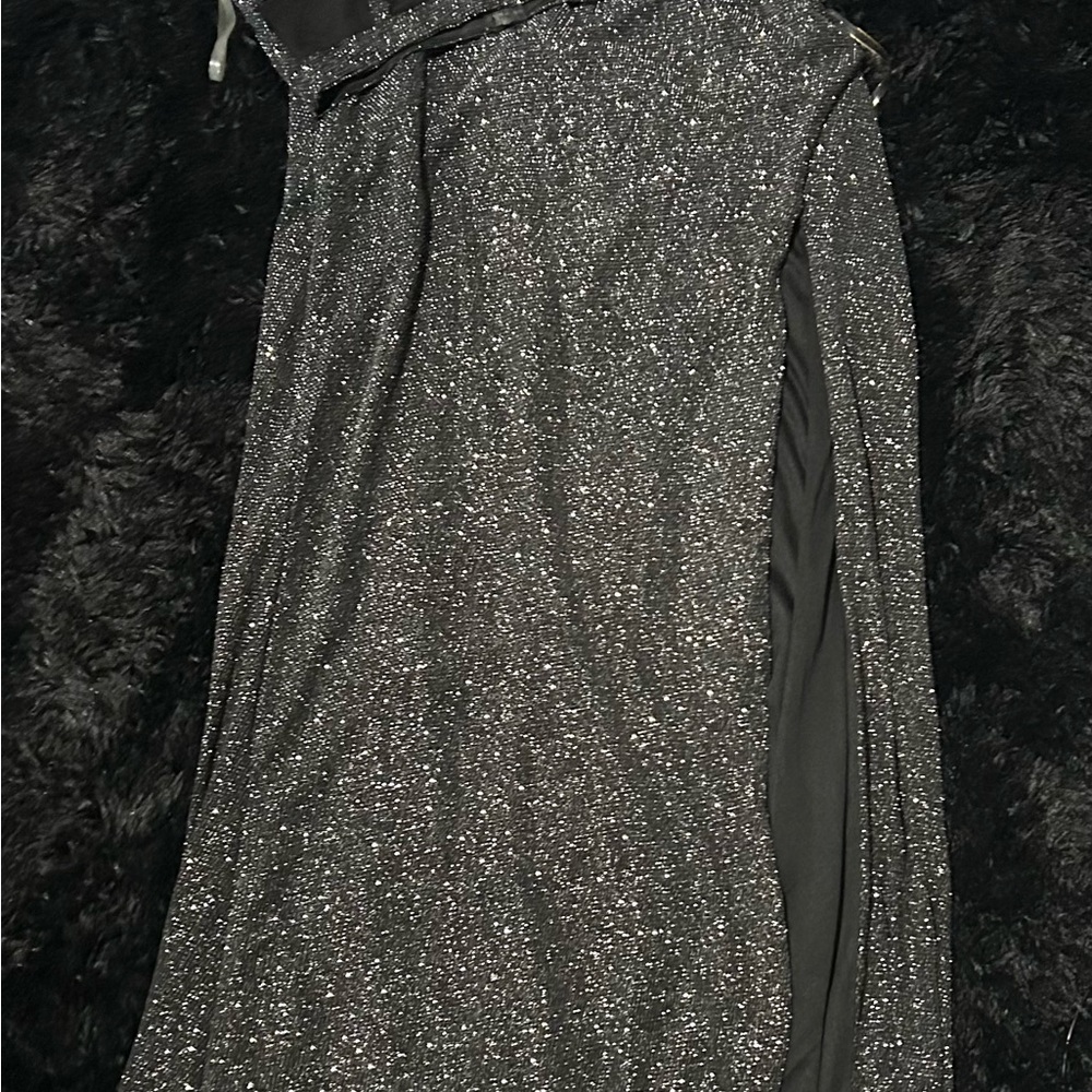 Crystal Doll Sparkling Black Long Sleeve Dress